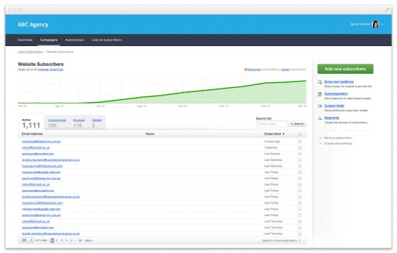 Automatiske sendelister